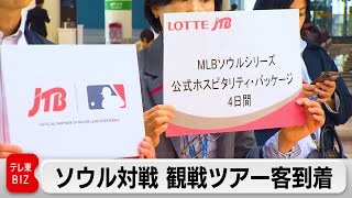 MLB韓国開幕戦の観戦ツアー 倍率200倍当選の参加者が到着 （2024年3月19日）