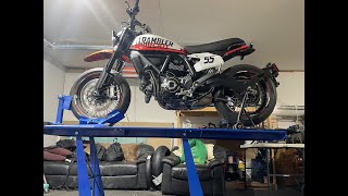 Ducati Scrambler Urban Motard Battery removal