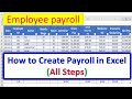 How to Create Payroll in Excel | salary sheet in excel |payroll