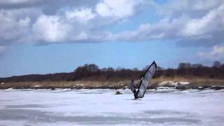 First time Ice surfing 2011 Haga Park