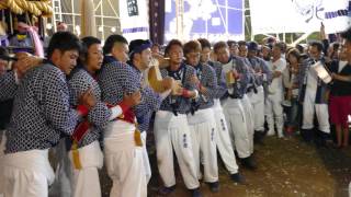 ２０１５年百舌鳥八幡宮ふとん太鼓（西之町宮出　本殿前）