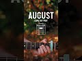 August Taylor Swift Guitar Tutorial // August Guitar Lesson
