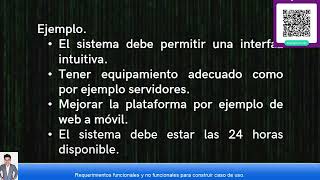 RUP UML- Requerimientos Funcionales y No funcionales en los casos de uso