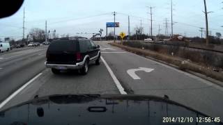 IDIOT CROSSING ALL LANES OF TRAFFIC