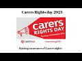 Carers rights day 2023