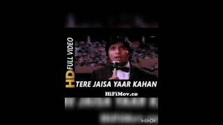 Tere jaisa yaar kaha #yarana movie#Amitabh bacchan # neetu singh #Kishorekumar song