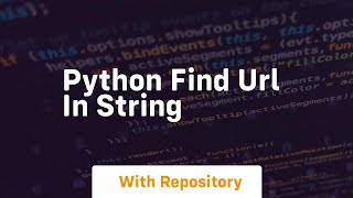 python find url in string