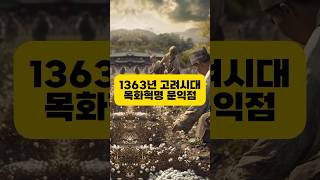 1363년 고려시대의 목화혁명 문익점