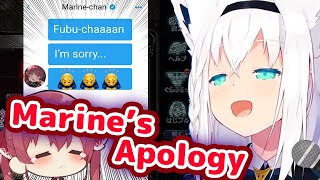 Houshou Marine - Apologized to Fubuki about Getting Angry During Among Us Collab【ENG Sub/Hololive】