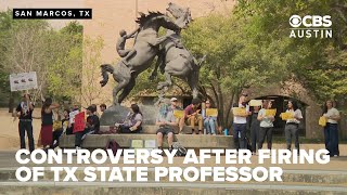 TXST students, faculty protest as legal battle over fired professor continues