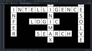 crossword puzzles generator (CS50AI project 3)