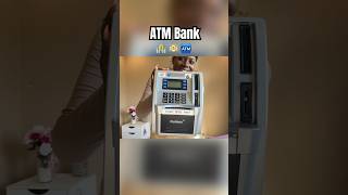 REAL ATM Mini Bank! 💵💰 #money #savings #atmmachine