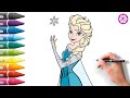 How to draw Elsa from Frozen Disney || Cute  Elsa drawing || easy drawing