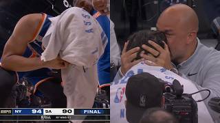 KNICKS WIN NBA Championship - Final moments and on-court celebrations