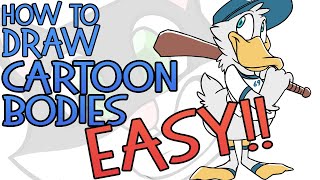 How To Draw Cartoon Bodies (the EASY way!)
