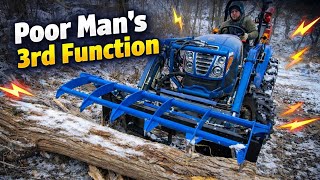 Poor Man’s 3rd Function on LS XR4040 | Rear Remotes to Front Grapple Setup