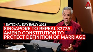 NDR 2022: Singapore to repeal S377A, amend Constitution to protect definition of marriage