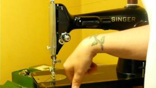 NIFTYTHRIFTYGIRL: SUPER NICE SINGER 201-2 SEWING MACHINE WITH ACCESSORIES