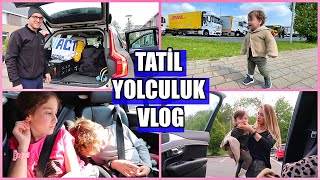 3 ÇOCUKLA 10 SAATLİK ARABA YOLCULUK VLOG, ARABAYI DOLDURDUK YOLA ÇİKTİK, DANİMARKA TATİL 1. GÜN