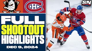 Anaheim Ducks at Montreal Canadiens | FULL Shootout Highlights - December 9, 2024