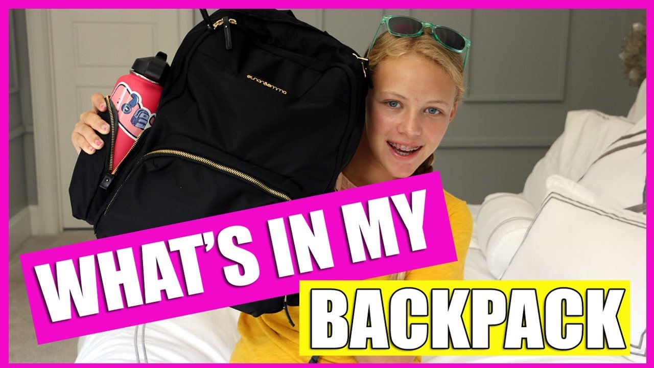 What S In My Backpack Freshman Year Youtube