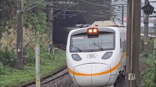 417次知本發車經由花東線開往樹林的半直達TEMU1015+TEMU1016猴子太魯閣自強號