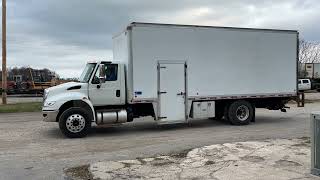 2017 International MA025 Diesel Box Truck w/ Anthony Lift Gate MS00334