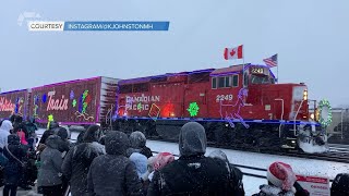 CPKC Holiday Train stops at Medicine Hat | Monday, Dec 9, 2024 | Landon Hickok | Bridge City News