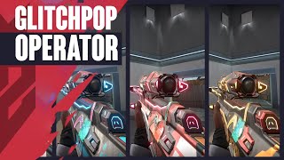 Glitchpop Operator Skin Showcase [4K] - Valorant Glitchpop Skins