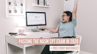 How I Passed The NASM CPT in One Month 2020 | free study material & remote exam tips!