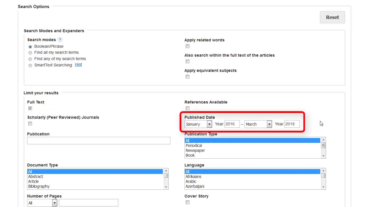 Ebscohost Advanced Searching Tutorial Youtube