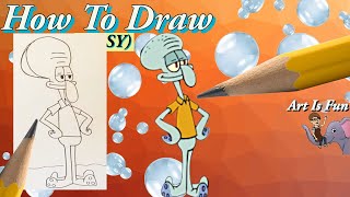 Squidward from Sponge Bob Square Pants |  Drawing for Beginners | Fun Drawing Tutorials