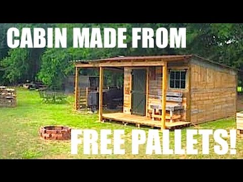 This Tiny House/Cabin was made from FREE Pallets! This Tiny House/Cabin was made from FREE Pallets!