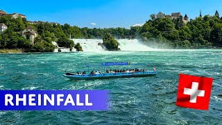 Majestic Waterfall | Largest Cascade in Europe | Rhine Falls Schaffhausen Switzerland