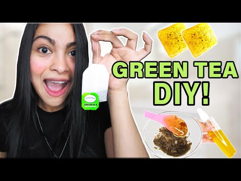 How long do I leave green tea on my face?