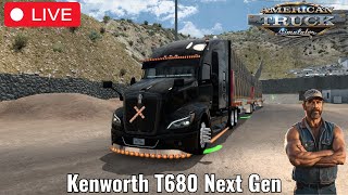 🔴LIVE🔴KENWORTH T680 NEXT GEN/COFFE MAP /American Truck Simulator 1.53 #viralreels