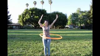 Beginner hulahoop tutorial - flow combo