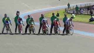 自転車競技　岩手国体　女子ケイリン　２回戦　４組目