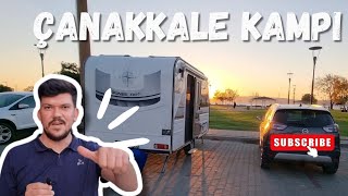 Çanakkale Merkezde | Ücretsiz Karavan Kamp Yerinde Kaldık | PSA 1.2T Motor Karavan Çeker mi?