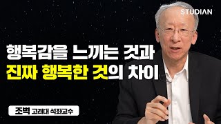 '행복한 것'과 '행복을 느끼는 것'은 완전히 다릅니다 (조벽 고려대 석좌교수)