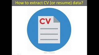 How to extract CV (or resume) data?