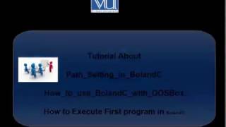 How to Run First BorlandC Progarm Using Dosbox And Path settings