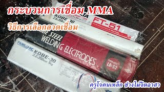 การเลือกใช้ขนาดของลวดเชื่อมMMA : ข้อที่1