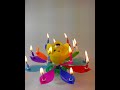 Rainbow Flower Musical Birthday Exciting Candle® - www.ExcitingCandle.com