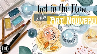 Painting for Pleasure - Easy Loose Mark Making Watercolor Abstract for Absolute Beginners and Fun