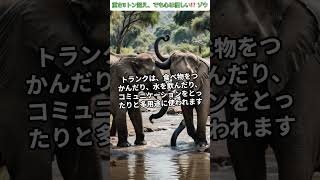 🐘 【重さ5トン超え！でも心は優しい!? ゾウ】🌿 #雑学 #動物トリビア#elephant #shorts