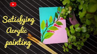 Satisfying acrylic painting shorts || easy acrylic painting for beginners. #shorts