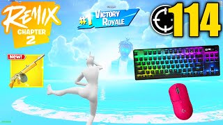 Apex Pro TKL ASMR 😴 114 Kills Ranked Battle Royale 🏆 Satisfying Keyboard Fortnite 540 FPS 4K