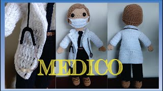 MÉDICO DE MASCARA RECEITA AMIGURUMI(PARTE 1)AULA PASSO A PASSO,COMO FAZER,QUARENTENA,