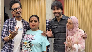 Vivian Dsena with Wife Nouran Aly Spotted at Bharti Singh's Studio for Podcast Shoot